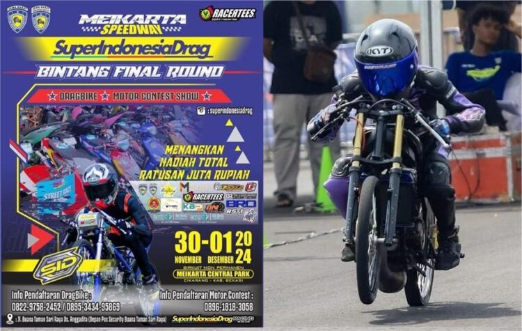 Pasti Sengit, Final SID Drag Bike 2024 Dipentaskan Pekan ini di Meikarta