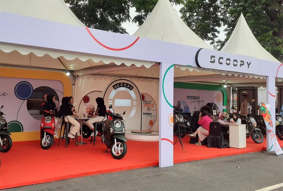 New Honda Scoopy Mengaspal Jawa Barat, Sukses Jadi Pusat Perhatian