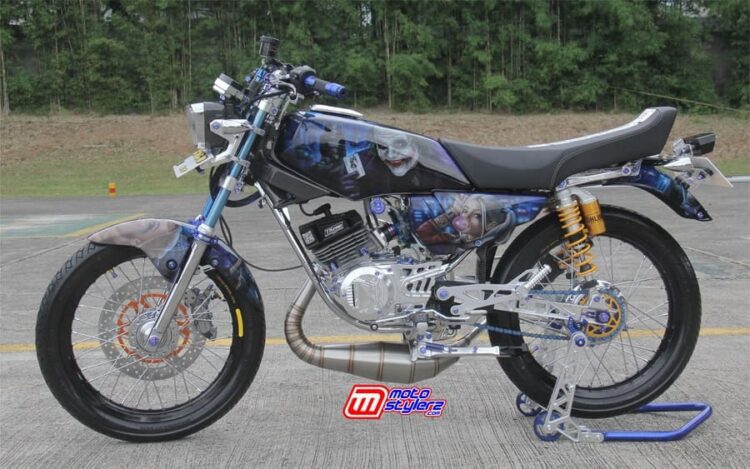 RX King 1997 (Bekasi): Menyala Bareng Airbrush Joker & Full Asesoris
