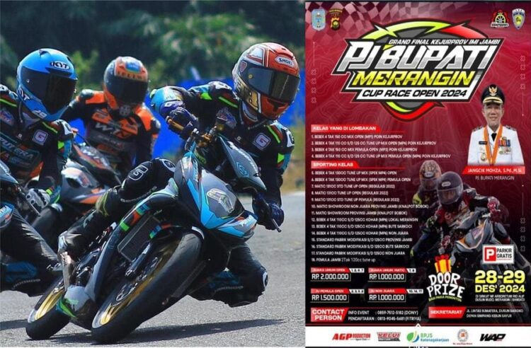 Grand Final Kejurprov IMI Jambi PJ Bupati Merangin Cup Race Open Dipentaskan 28-29 Des 2024
