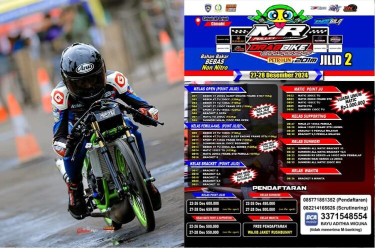 Gaspoll, MR Pulley Drag Bike Championship Jilid 2 Dihelat 27-28 Des 2024 di Cimahi Sobz