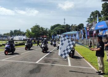 Aerox Track Day (Sentul) Munculkan Langsung Sensasi Berkendara Super Sport Aerox Alpha