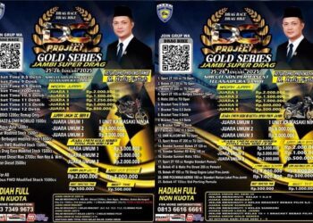 DC Project Gold Series Jambi Super Drag Digelar 25-26 Januari 2025
