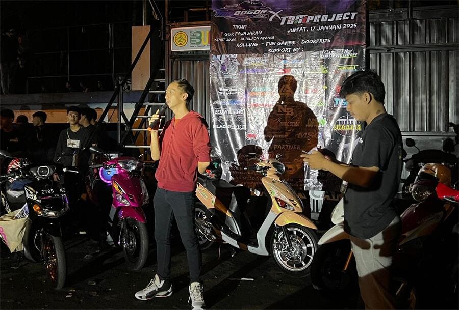 Mio Bogor Sukses Gelar Night Ride Bareng TZM Project