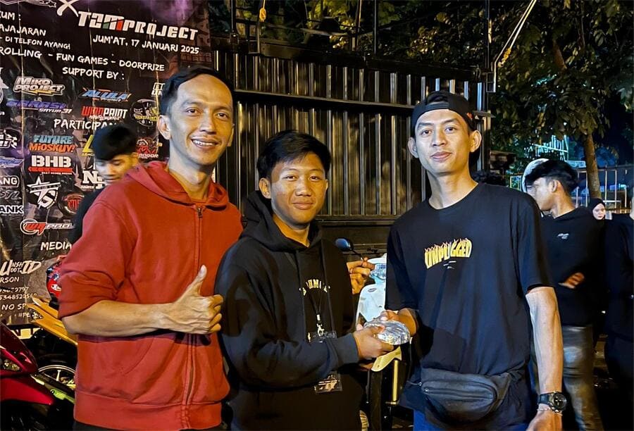 Mio Bogor Sukses Gelar Night Ride Bareng TZM Project