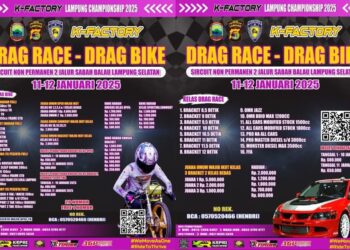 Lampung Selatan Bakal Sambut K-Factory Drag Bike & Drag Race 2025