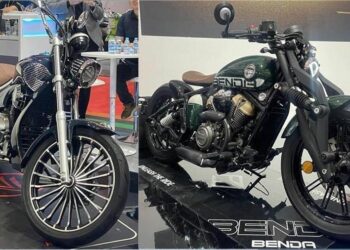 Duo Maskot Chopper & Cruiser Benelli Ngeblar di IIMS 2025