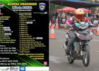 Bodisa Drag Bike Mizzle Final Digelar di Cicangkal (22-23 Feb) 2025