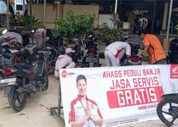 AHASS Gelar Servis Gratis Bagi Konsumen Terdampak Banjir Bekasi & Bogor
